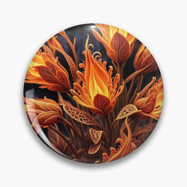 Aperçu de l'œuvre Motif de fleurs en forme de flamme de feu créée et vendue par Simplybe1.