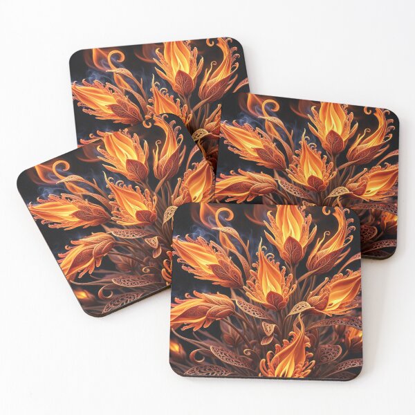 Item preview, Fire Flame Flowers Pattern designed and sold by Simplybe1.