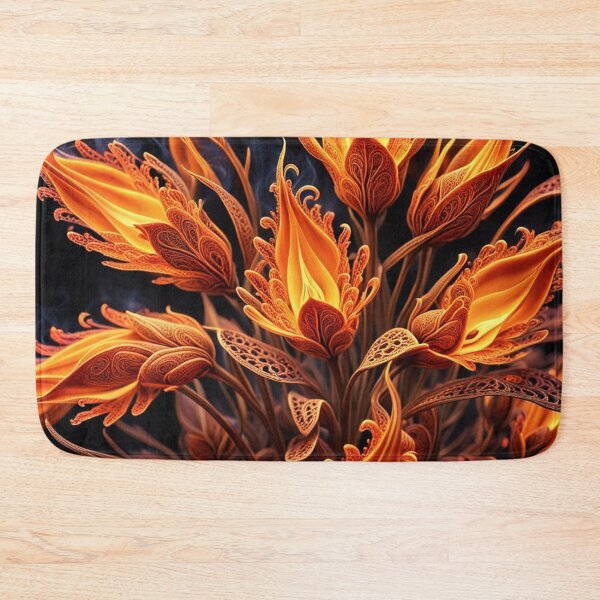 Item preview, Fire Flame Flowers Pattern designed and sold by Simplybe1.