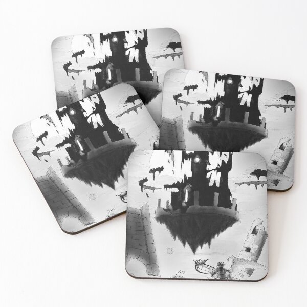 Item preview, Visiting the floating dark castle at night designed and sold by Rene Trujillo Illustrations.