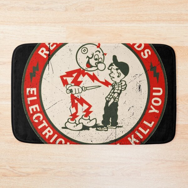 Item preview, Vintage, Distressed - Remember Kids Electricity Will Kill You designed and sold by Offset Vinyl Film.