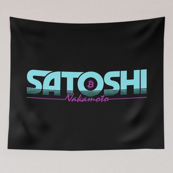 Item preview, Satoshi Nakamoto in Retro 80s Style for Bitcoin Fans designed and sold by sachpica.