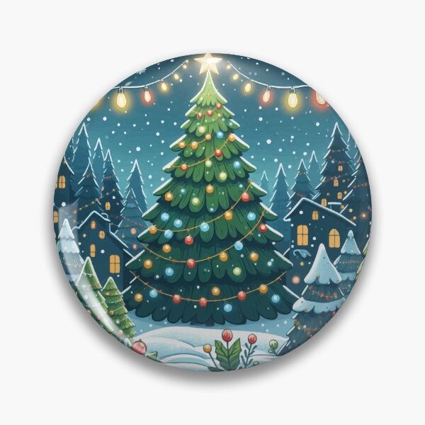 Item preview, A Glowing Scene of Holiday Cheer designed and sold by e-milka.