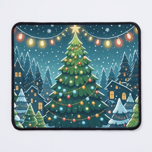 Item preview, A Glowing Scene of Holiday Cheer designed and sold by e-milka.