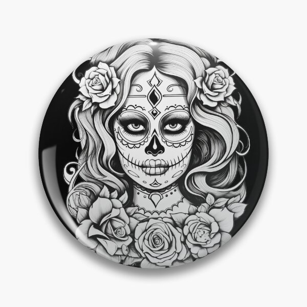 Item preview, Day of the Dead – Mictecacihuatl - Lady of the Dead – Sugar Skull Art designed and sold by shufti.
