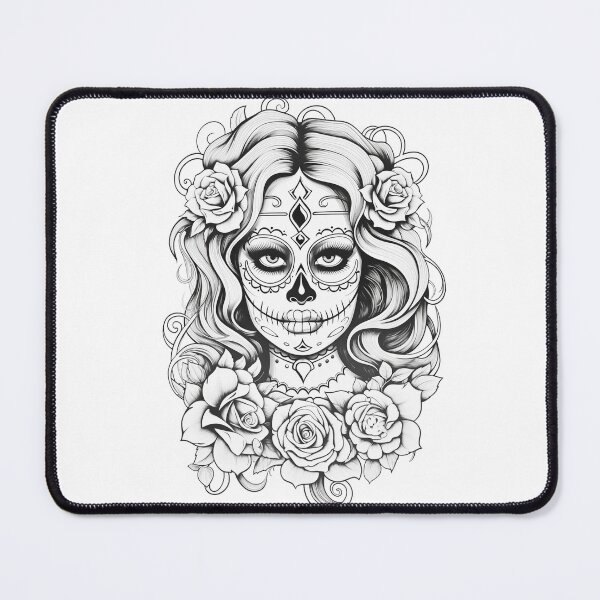 Item preview, Day of the Dead – Mictecacihuatl - Lady of the Dead – Sugar Skull Art designed and sold by shufti.