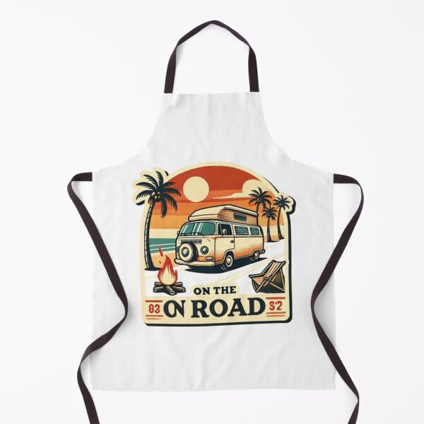 Item preview, On The Road Retro Minibus Sticker designed and sold by ArtQueen777.
