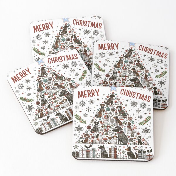 Item preview, Festive Christmas Tree of Dogs | Perfect Gift for Dog Lovers designed and sold by MiszungART.