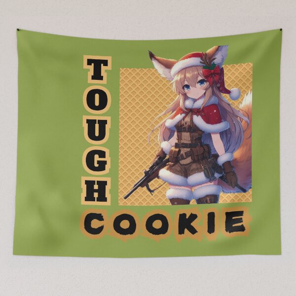 Item preview, Anime Cute Girlfriend tough love cookie chick Christmas Theme (silvergoldvisionary)   designed and sold by SGVisionary.
