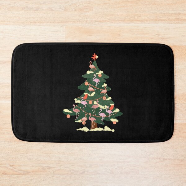 Item preview, Another Christmas Tree Decorated in Pink designed and sold by VintageArtByIda.