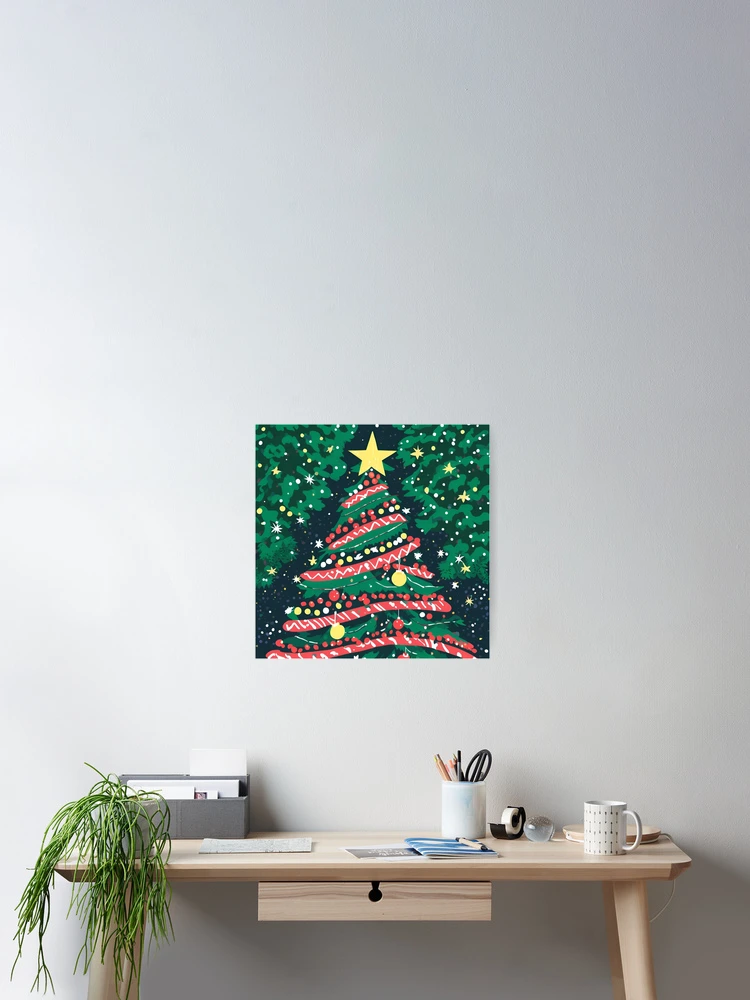 Thumbnail 2 of 3, Poster, Magic Christmas Tree designed and sold by Gina-Rosa.