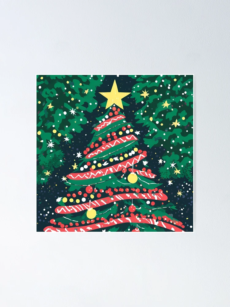 Thumbnail 1 of 3, Poster, Magic Christmas Tree designed and sold by Gina-Rosa.