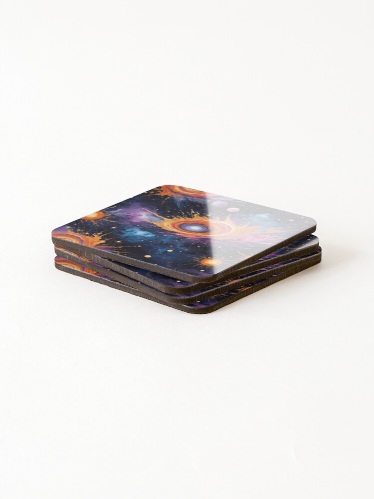 Thumbnail 4 of 5, Coasters (Set of 4), Cosmic Explosion designed and sold by EDigitalStore.