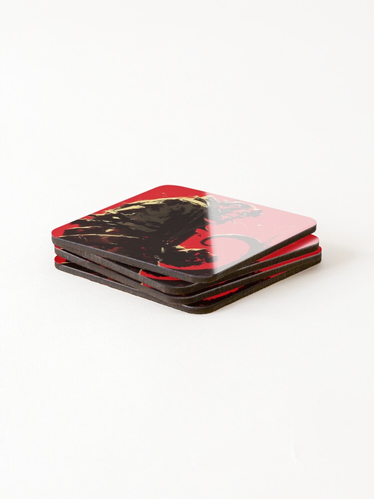 Thumbnail 4 of 5, Coasters (Set of 4), Hellboy - Intense Anger designed and sold by primogenitor.