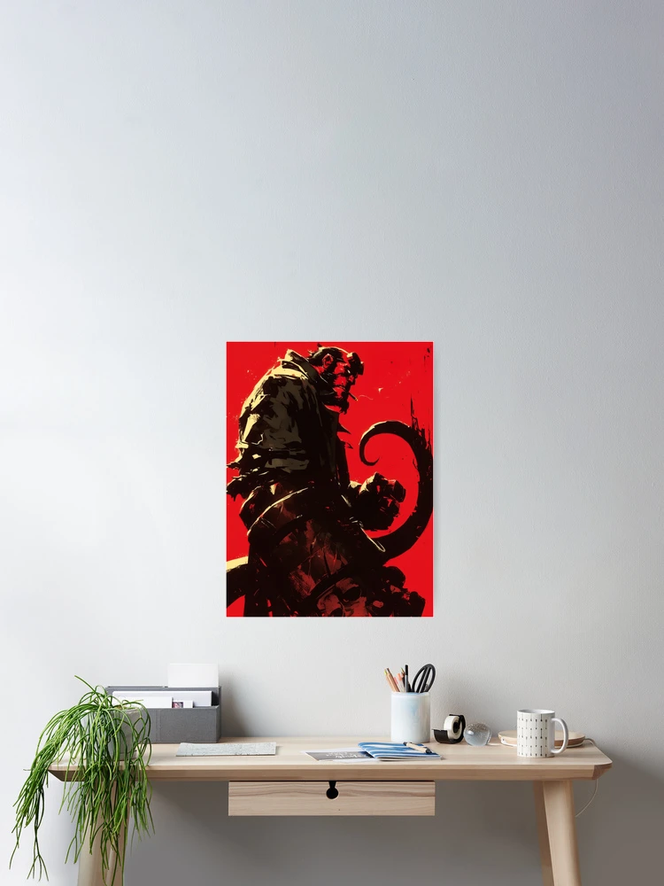 Thumbnail 2 of 3, Poster, Hellboy - Intense Anger designed and sold by Lost Idols Productions General Shop.