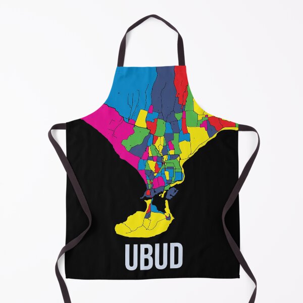 Item preview, Ubud Bali City Map Travel Street Art designed and sold by Stadify.