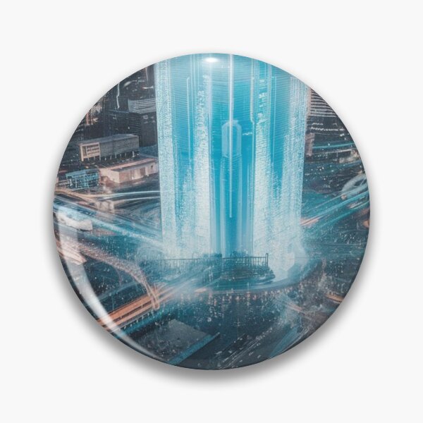 Item preview, Futuristic Digital Metropolis designed and sold by CustomTee-Lab.