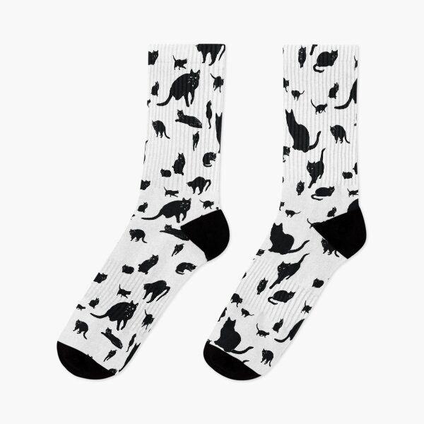 Item preview, Black cat silhouette - seamless pattern designed and sold by Pxycrafts.