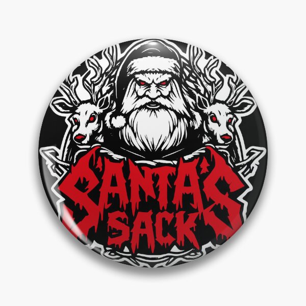 Item preview, Santa's Sack Heavy Metal Band Style Christmas Jumper T-shirt designed and sold by Marriarti.