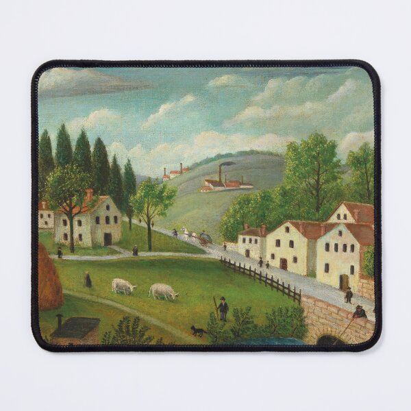 Item preview, Pastoral Landscape with Stream, Fisherman and Strollers designed and sold by Craphe.