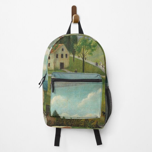 Item preview, Pastoral Landscape with Stream, Fisherman and Strollers designed and sold by Craphe.
