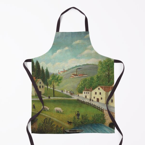 Item preview, Pastoral Landscape with Stream, Fisherman and Strollers designed and sold by Craphe.