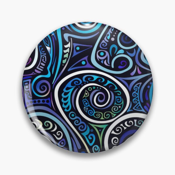Item preview, New Zealand Māori Paua Pattern Koru Design 68 designed and sold by GrinGalore.