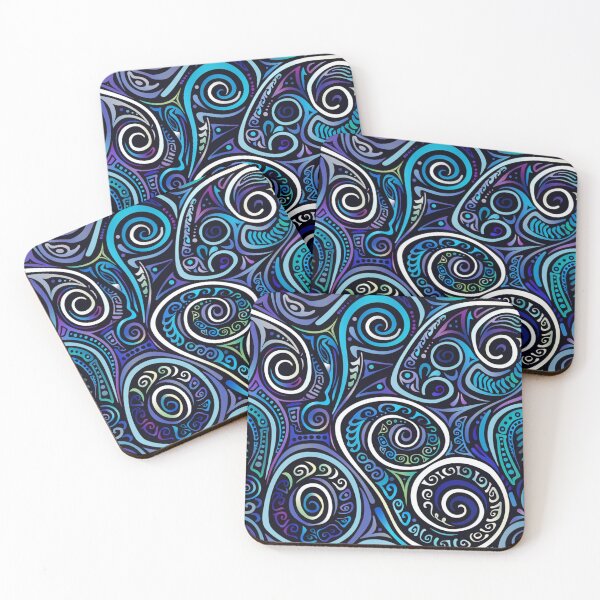 Item preview, New Zealand Māori Paua Pattern Koru Design 68 designed and sold by GrinGalore.
