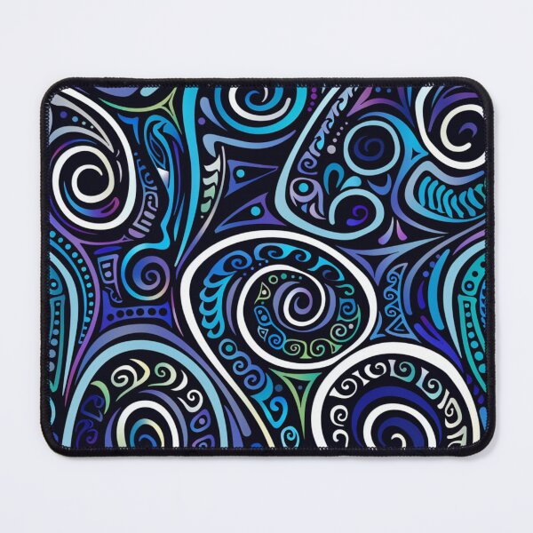 Item preview, New Zealand Māori Paua Pattern Koru Design 68 designed and sold by GrinGalore.