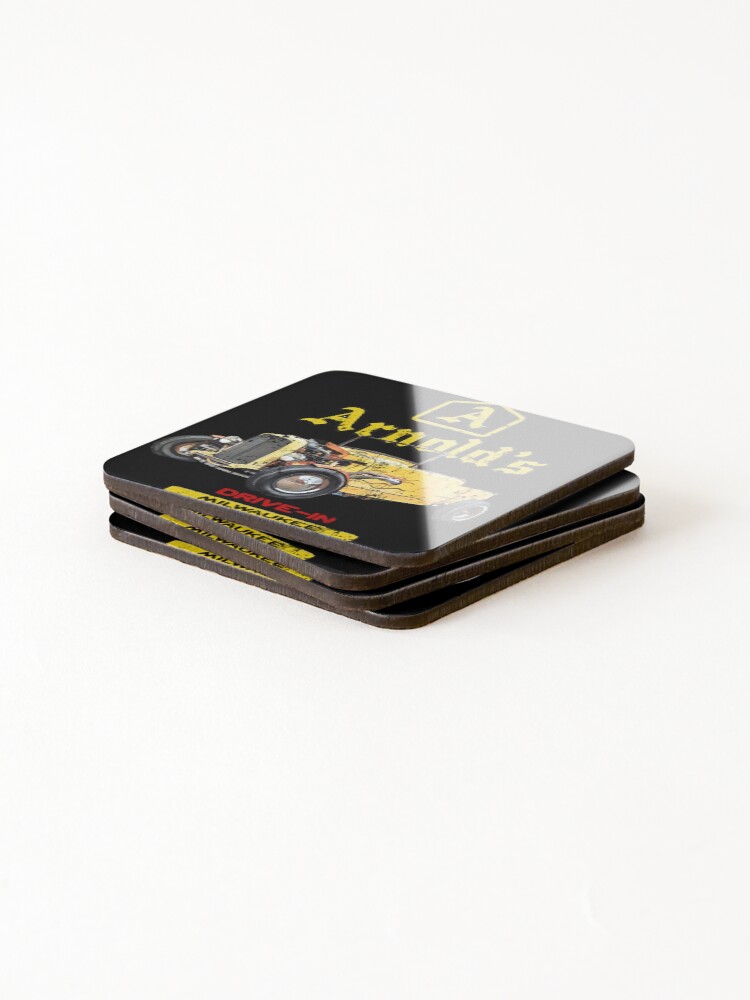 Thumbnail 4 of 5, Coasters (Set of 4), Arnolds Drive In designed and sold by Retrorockit.
