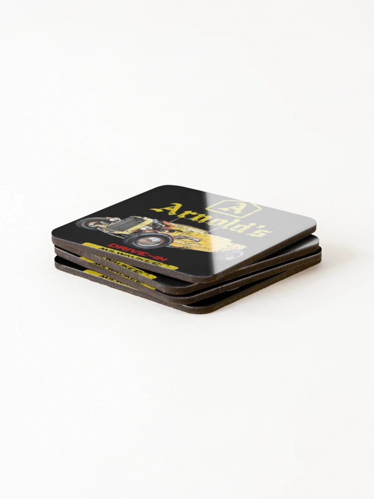 Thumbnail 4 of 5, Coasters (Set of 4), Arnolds Drive In designed and sold by Retrorockit.
