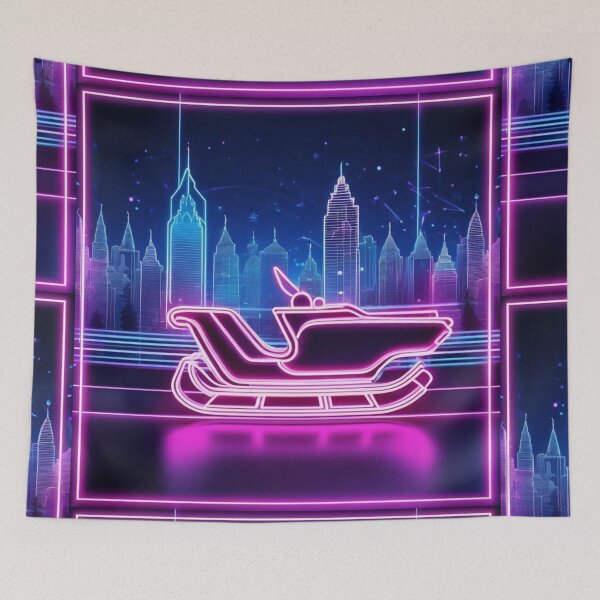 Item preview, Neon sledge christmas designed and sold by Cookbeat.