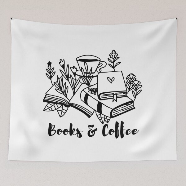 Item preview, Books And Coffee designed and sold by HuesMeows.