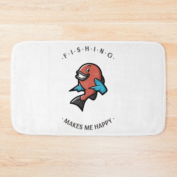 Item preview, Fishing makes me happy designed and sold by FirstTimeTees.