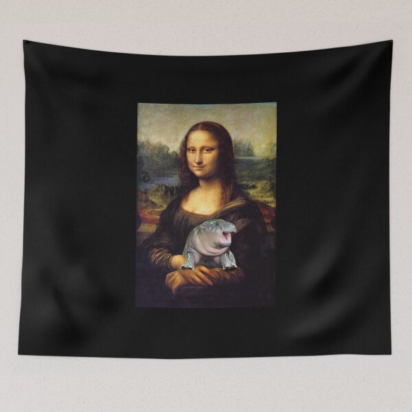 Item preview, Mona Lisa X Moo Deng designed and sold by CreatureHouse95.