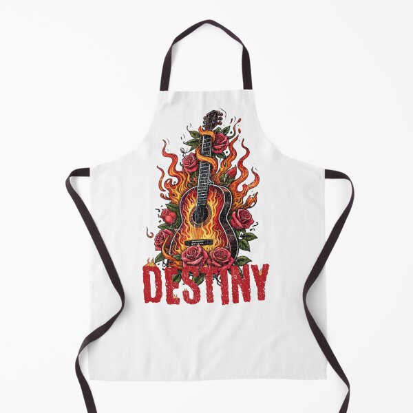 Item preview, Destiny - Fiery Guitar Design with Roses for Music Lovers designed and sold by CWT-JustforFun.