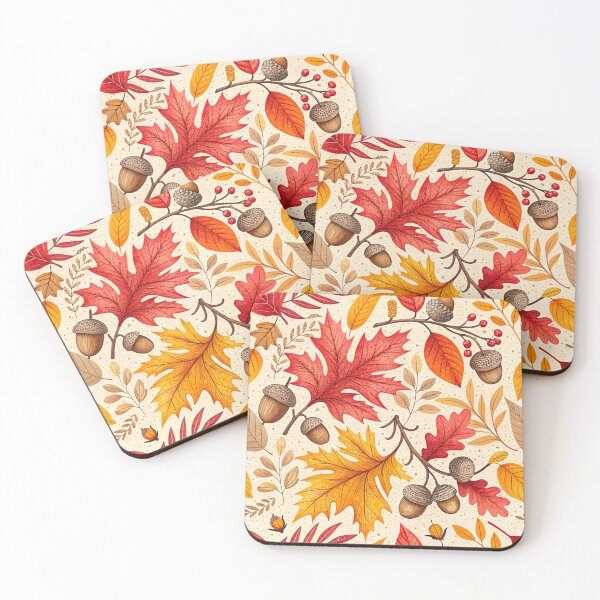 Item preview, Autumn Harmony: A Colorful Fall Pattern designed and sold by Paper Punch Press.