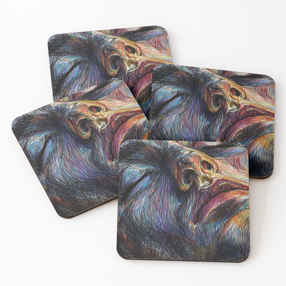 Item preview, Coasters (Set of 4) designed and sold by ArtfulExpCHC-.