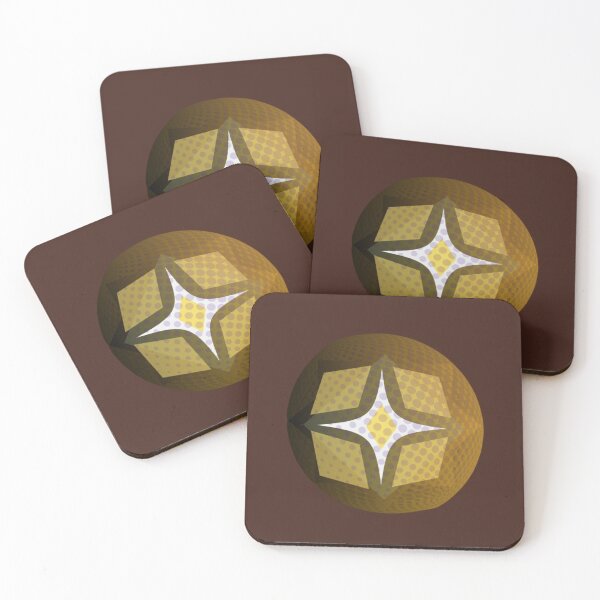 Item preview, 3D Polka Gold Brown designed and sold by Art Shimmers.