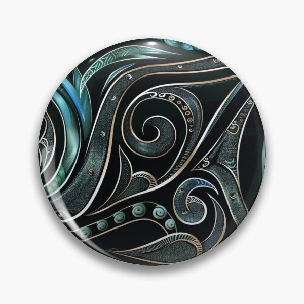 Item preview, New Zealand Māori Paua Pattern Koru Design 69 designed and sold by GrinGalore.