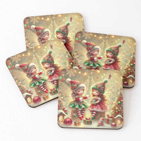 Item preview, Adorable Christmas Fairies Magic designed and sold by Dream Bloom Gallery.