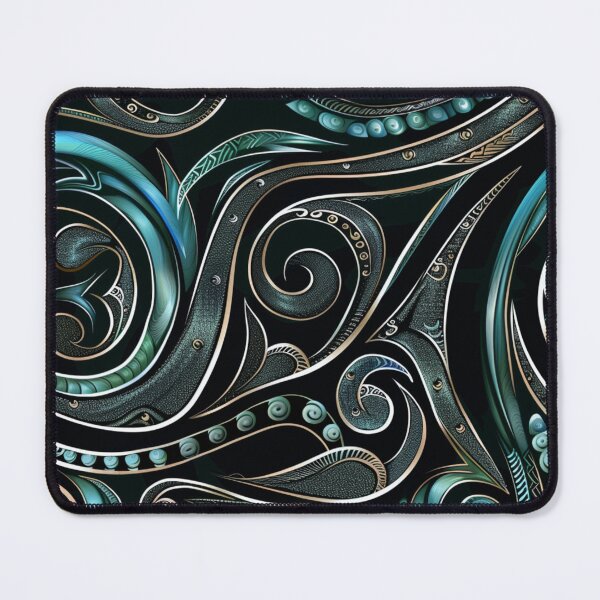 Item preview, New Zealand Māori Paua Pattern Koru Design 69 designed and sold by GrinGalore.
