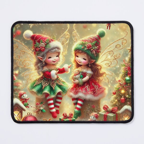 Item preview, Adorable Christmas Fairies Magic designed and sold by Dream Bloom Gallery.