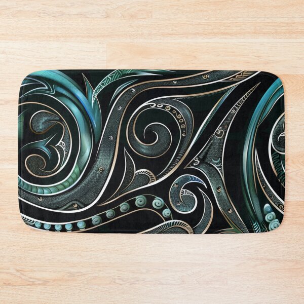 Item preview, New Zealand Māori Paua Pattern Koru Design 69 designed and sold by GrinGalore.