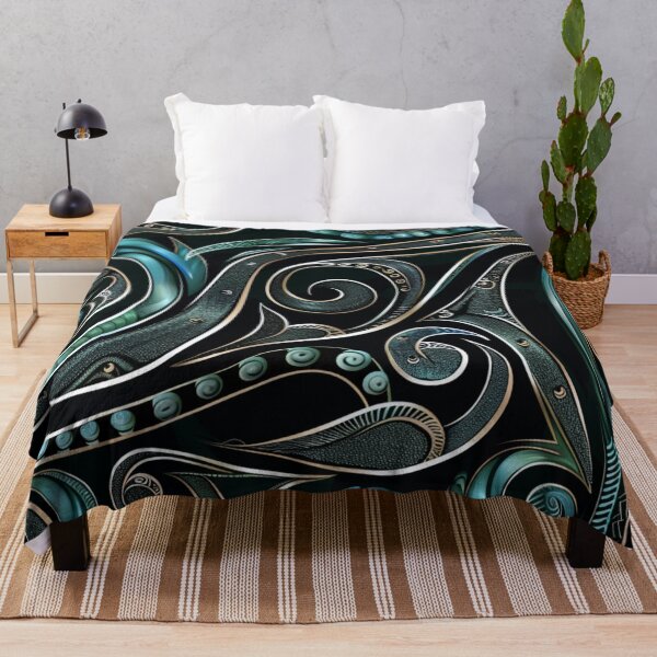 Item preview, New Zealand Māori Paua Pattern Koru Design 69 designed and sold by GrinGalore.