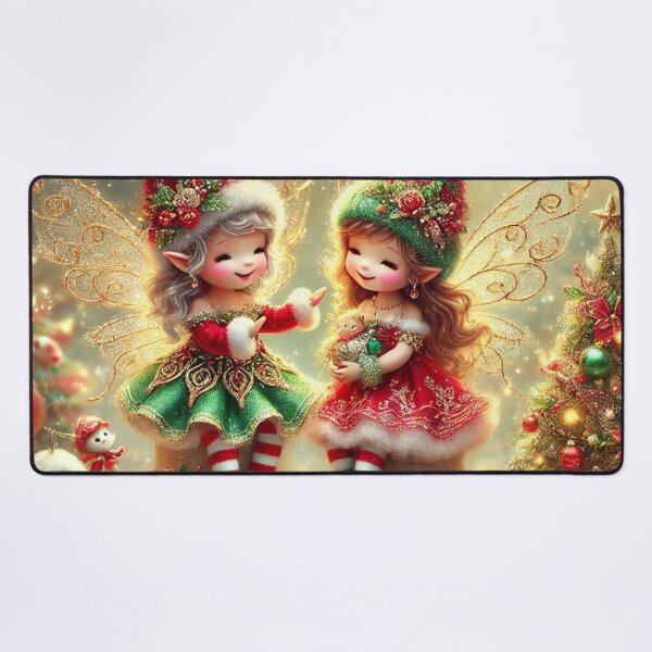 Item preview, Adorable Christmas Fairies Magic designed and sold by Dream Bloom Gallery.