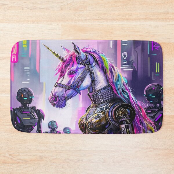 Item preview, Punk Unicorn in a Futuristic City designed and sold by Collection de trésors .
