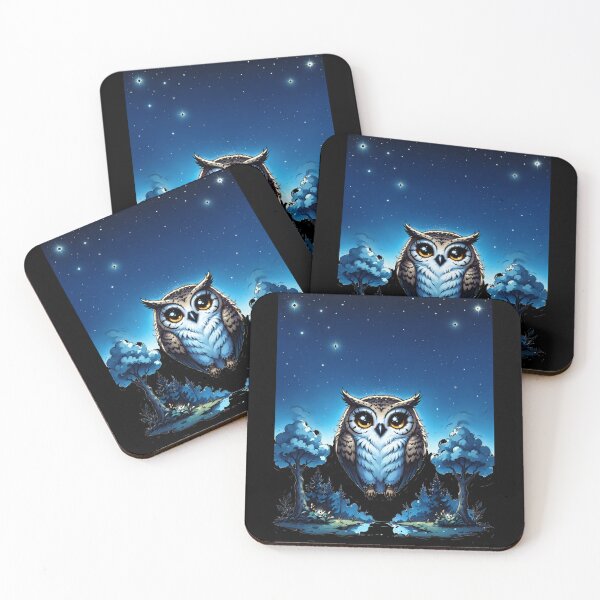 Item preview, Cosmic Owl Stargazing Scene designed and sold by Arcane  Adorable.