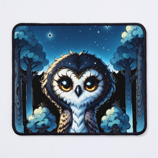 Item preview, Cosmic Owl Stargazing Scene designed and sold by Arcane Adorable.
