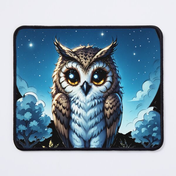 Item preview, Cosmic Owl Stargazing Scene designed and sold by Arcane Adorable.